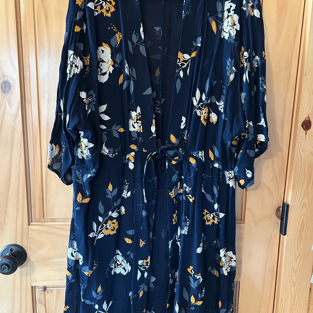 Maurices Navy Floral Tunic